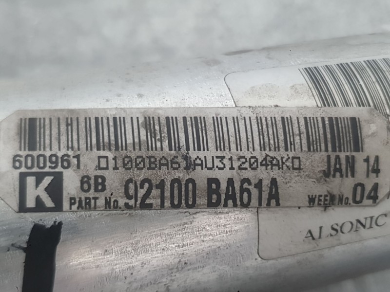 Recambio de condensador / radiador aire acondicionado para nissan juke (f15) 1.5 dci referencia OEM IAM 92100BA61B  