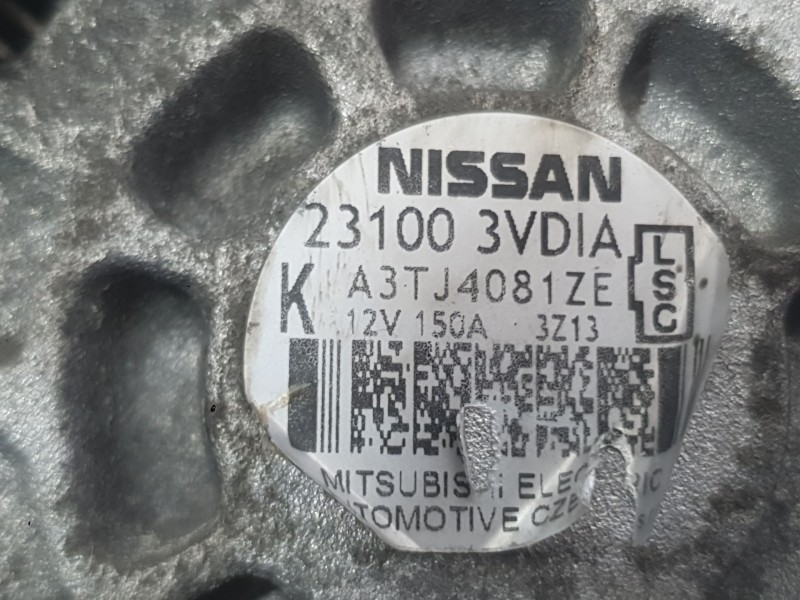 Recambio de alternador para nissan juke (f15) 1.5 dci referencia OEM IAM 2310000Q2J  