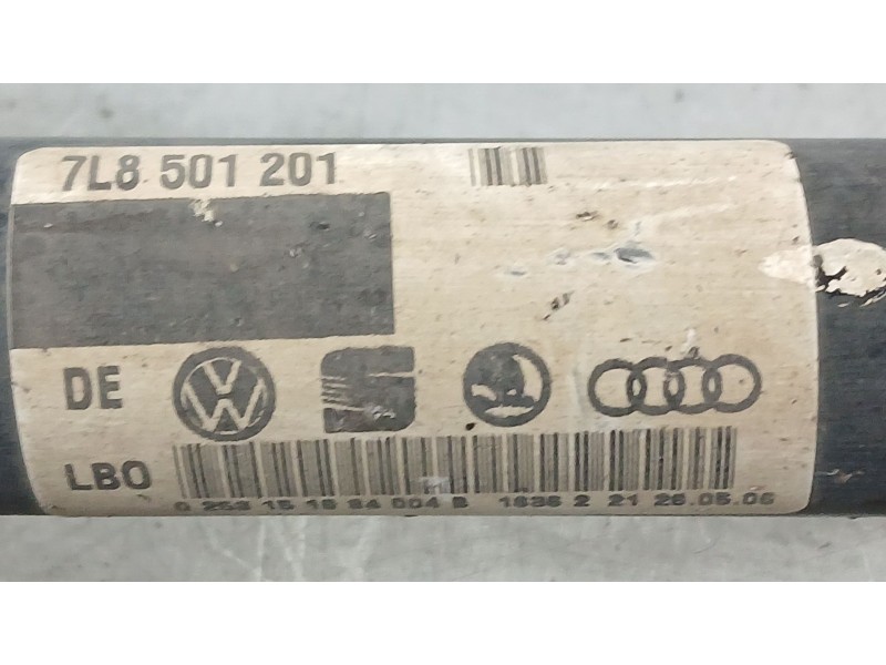 Recambio de transmision trasera derecha para audi q7 (4lb) 3.0 tdi quattro referencia OEM IAM 7L8501201  