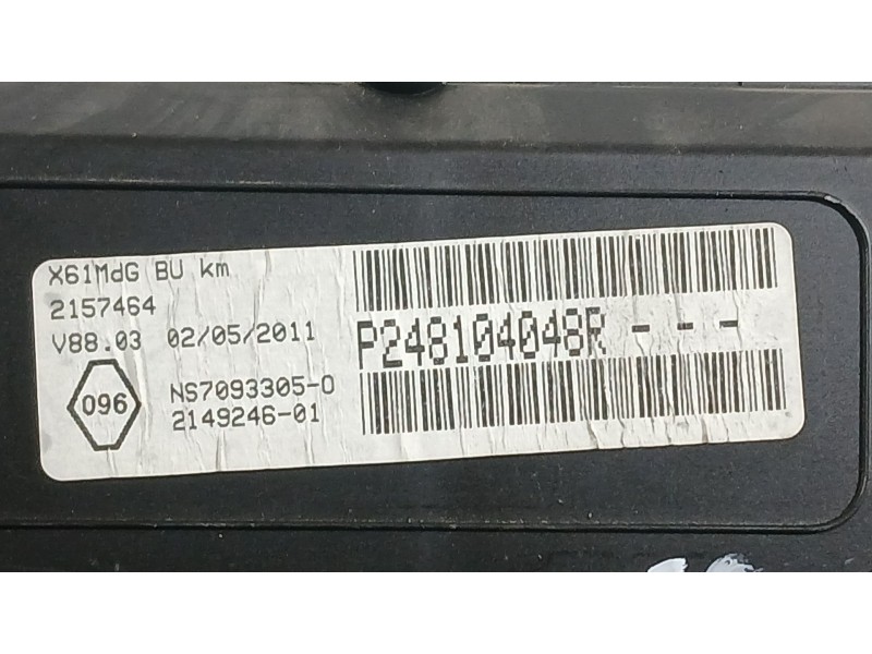 Recambio de cuadro instrumentos para renault kangoo / grand kangoo ii (kw0/1_) 1.5 dci 90 (kw05, kw08, kw0g, kw11) referencia OE