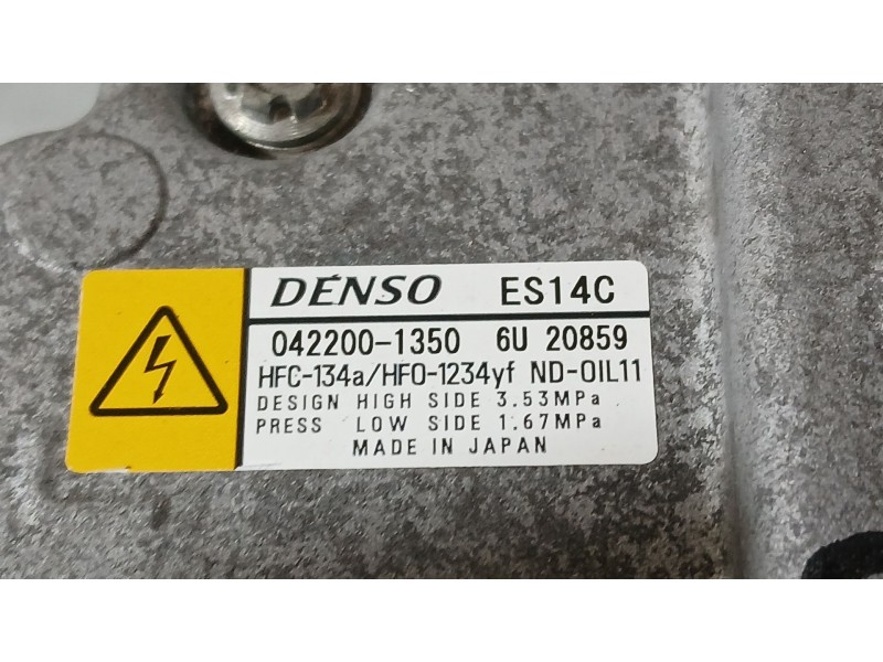 Recambio de compresor aire acondicionado para toyota yaris (_p13_) 1.5 hybrid (nhp130_) referencia OEM IAM 8837052012  