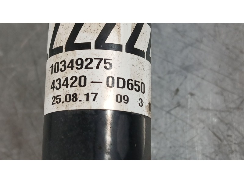 Recambio de transmision delantera izquierda para toyota yaris (_p13_) 1.5 hybrid (nhp130_) referencia OEM IAM 434200D411  