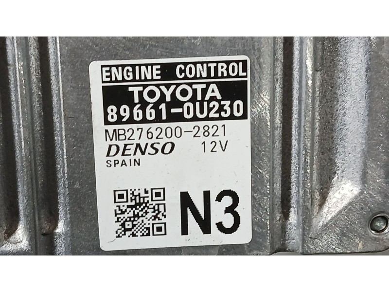 Recambio de centralita motor uce para toyota yaris (_p13_) 1.5 hybrid (nhp130_) referencia OEM IAM 896610U230  