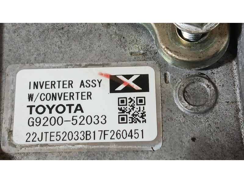 Recambio de convertidor para toyota yaris (_p13_) 1.5 hybrid (nhp130_) referencia OEM IAM   