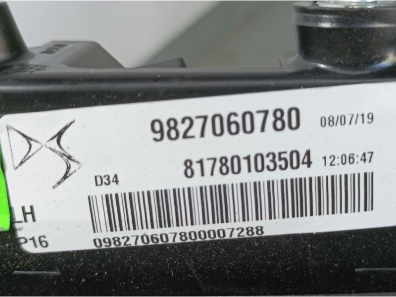 Recambio de piloto trasero izquierdo para ds 3 crossback chic referencia OEM IAM 9827060780  INTERIOR