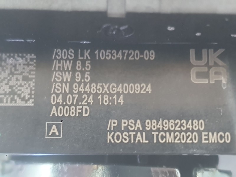 Recambio de mando luces y limpia para citroën berlingo furgón/monospace (k9) 1.5 bluehdi 100 referencia OEM IAM 9849623480  