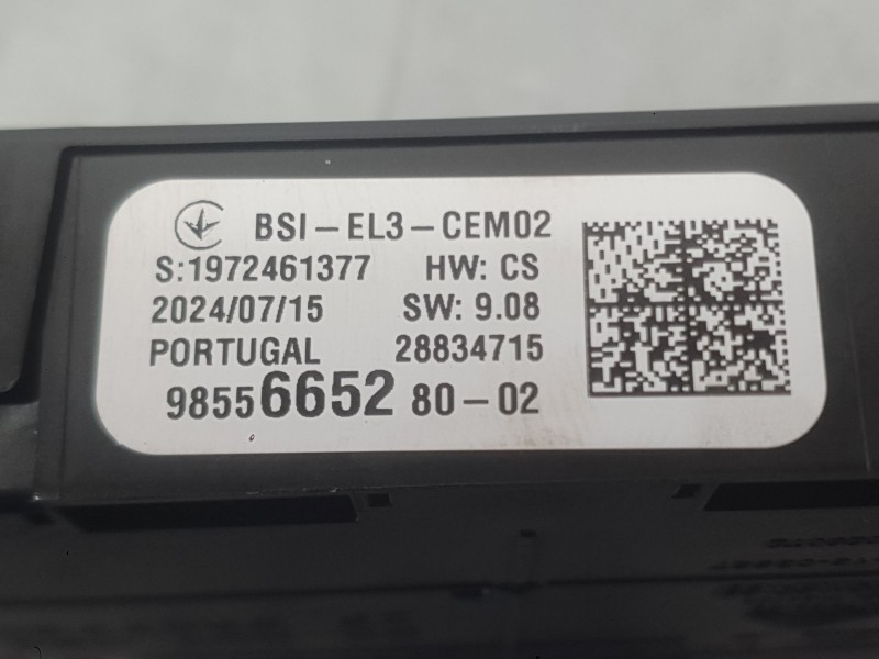 Recambio de caja reles / fusibles para citroën berlingo furgón/monospace (k9) 1.5 bluehdi 100 referencia OEM IAM 9855665280 BSI 