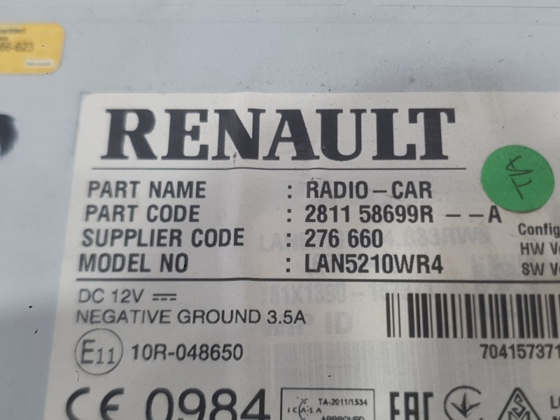 Recambio de sistema navegacion gps para renault clio iv (bh_) 0.9 tce 90 referencia OEM IAM 281151811R  