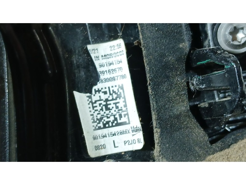 Recambio de piloto trasero izquierdo interior para opel corsa f (p2jo) 1.2 (68) referencia OEM IAM 9830097780  