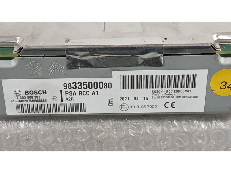Recambio de sistema audio / radio para opel corsa f (p2jo) 1.2 (68) referencia OEM IAM 1671968280  