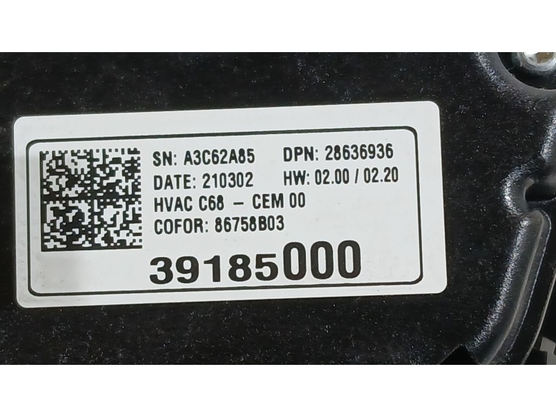Recambio de mando climatizador para opel corsa f (p2jo) 1.2 (68) referencia OEM IAM   