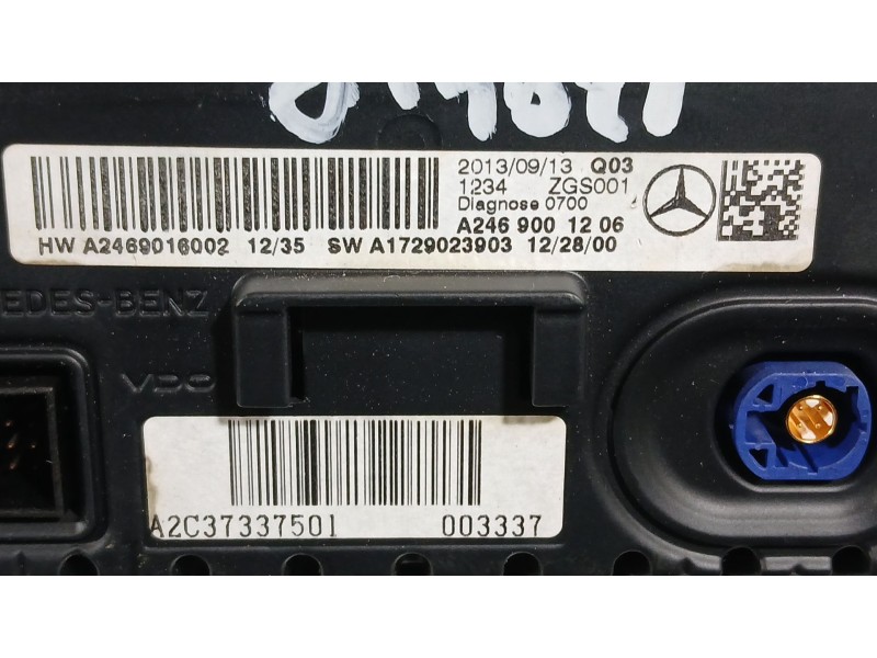 Recambio de sistema navegacion gps para mercedes-benz clase b sports tourer (w246, w242) b 180 cdi (246.200) referencia OEM IAM 