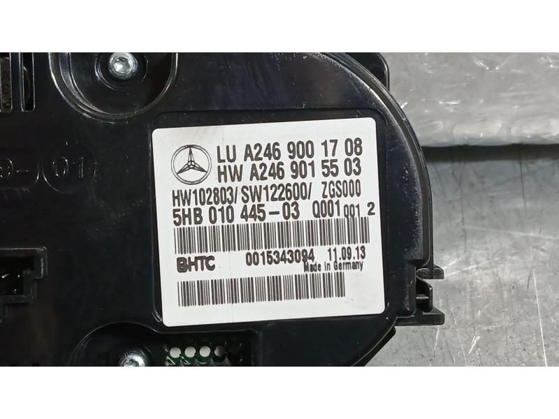 Recambio de mando climatizador para mercedes-benz clase b sports tourer (w246, w242) b 180 cdi (246.200) referencia OEM IAM   