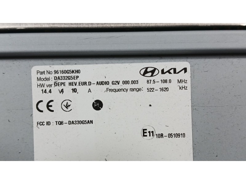 Recambio de sistema navegacion gps para kia niro (de) 1.6 gdi hybrid referencia OEM IAM 96160G5KH0  