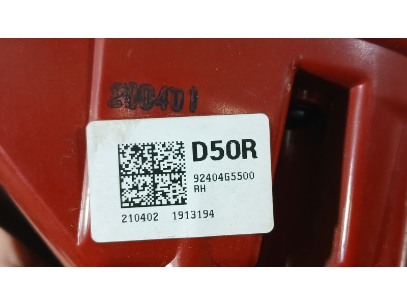 Recambio de piloto trasero derecho interior para kia niro (de) 1.6 gdi hybrid referencia OEM IAM 92404G5500  