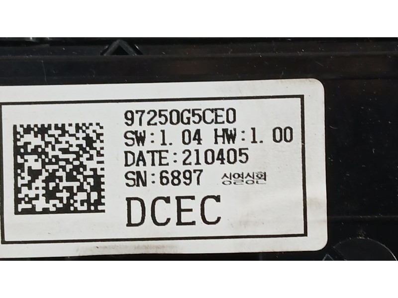 Recambio de mando climatizador para kia niro (de) 1.6 gdi hybrid referencia OEM IAM 97250G5320CA  