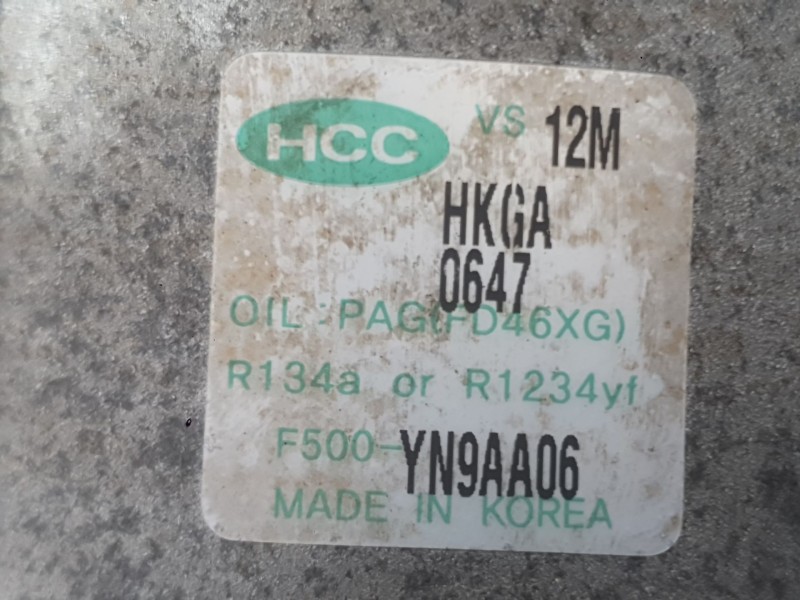 Recambio de compresor aire acondicionado para hyundai ix20 (jc) 1.4 referencia OEM IAM 977012K001  