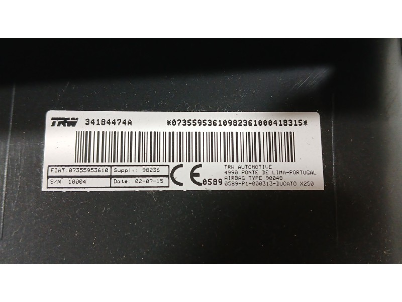 Recambio de kit airbag para challenger trigano autocarabana (250_) 150 multijet 2.3 d referencia OEM IAM 735685782 735685782 ACO