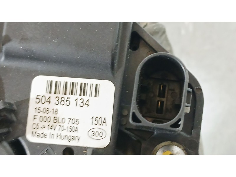 Recambio de alternador para challenger trigano autocarabana (250_) 150 multijet 2.3 d referencia OEM IAM 504385133 71798117 