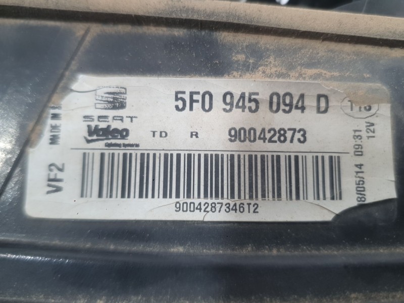 Recambio de piloto trasero derecho interior para seat leon (5f1) 1.6 tdi referencia OEM IAM 5F0945094L  