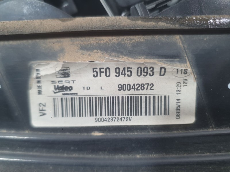 Recambio de piloto trasero izquierdo interior para seat leon (5f1) 1.6 tdi referencia OEM IAM 5F0945093L  
