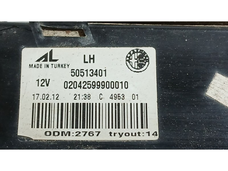 Recambio de piloto trasero izquierdo interior para alfa romeo giulietta (940_) 2.0 jtdm (940.fxl1a) referencia OEM IAM 50531133 