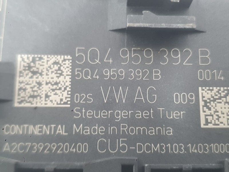 Recambio de modulo electronico para seat leon (5f1) 1.6 tdi referencia OEM IAM  DLE. DERECHO 