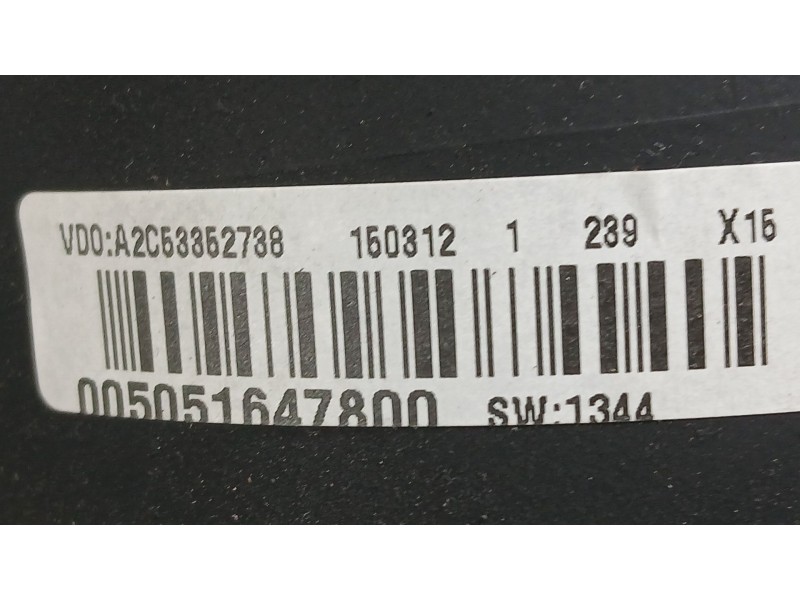 Recambio de cuadro instrumentos para alfa romeo giulietta (940_) 2.0 jtdm (940.fxl1a) referencia OEM IAM 50527457  