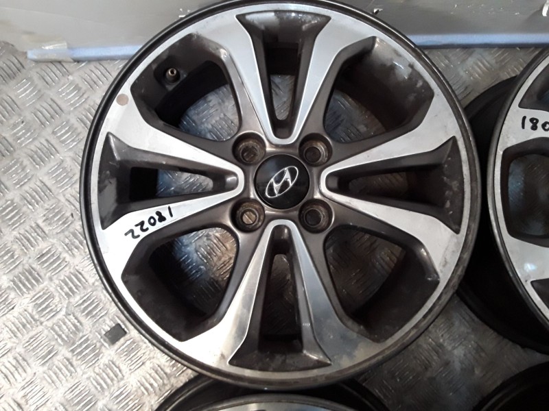 Recambio de juego llantas aluminio para hyundai i20 ii (gb, ib) 1.0 t-gdi referencia OEM IAM 6X15 4 TORN ET47 ALUMINIO ROZADAS