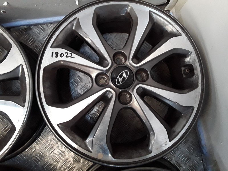 Recambio de juego llantas aluminio para hyundai i20 ii (gb, ib) 1.0 t-gdi referencia OEM IAM 6X15 4 TORN ET47 ALUMINIO ROZADAS