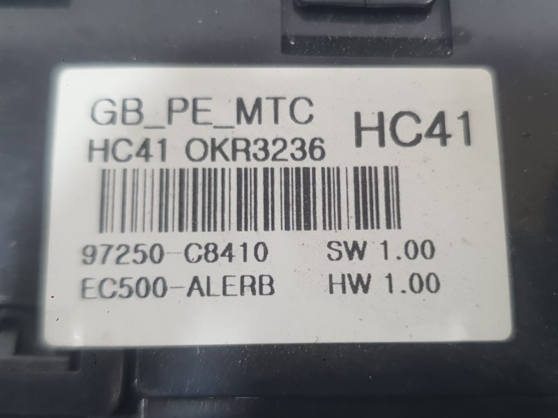 Recambio de mando calefaccion / aire acondicionado para hyundai i20 ii (gb, ib) 1.0 t-gdi referencia OEM IAM 97250C8410RDR  