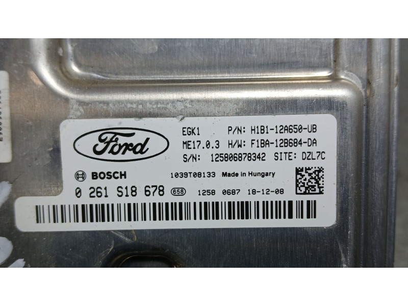 Recambio de centralita motor uce para ford fiesta vii (hj, hf) 1.1 ti-vct referencia OEM IAM 2140747  