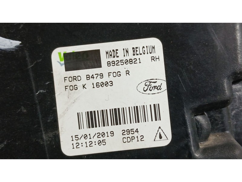 Recambio de faro antiniebla derecho para ford fiesta vii (hj, hf) 1.1 ti-vct referencia OEM IAM 2112644  