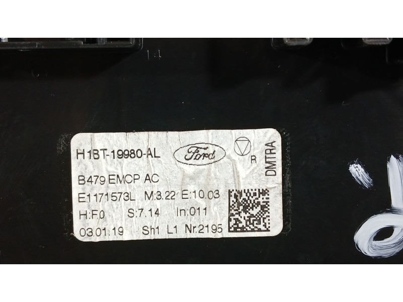 Recambio de mando calefaccion / aire acondicionado para ford fiesta vii (hj, hf) 1.1 ti-vct referencia OEM IAM J1BT19980AD  