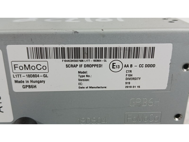 Recambio de sistema audio / radio para ford fiesta vii (hj, hf) 1.1 ti-vct referencia OEM IAM   