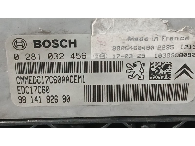 Recambio de centralita motor uce para peugeot 208 i (ca_, cc_) 1.6 bluehdi 100 referencia OEM IAM 1614344880  