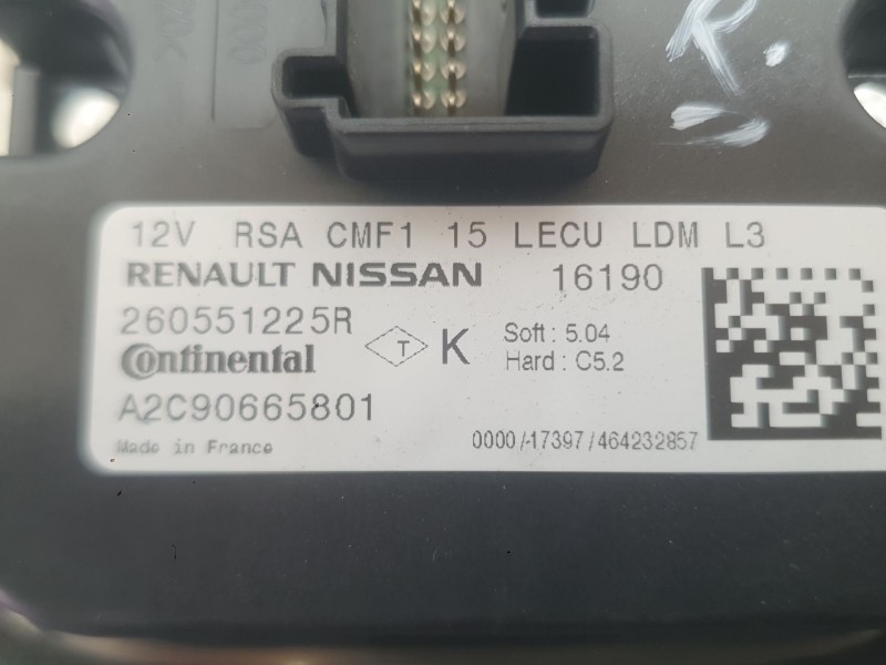 Recambio de centralita faro para renault grand scénic iv (r9_) 1.2 tce 130 referencia OEM IAM  IZQUIERDA 