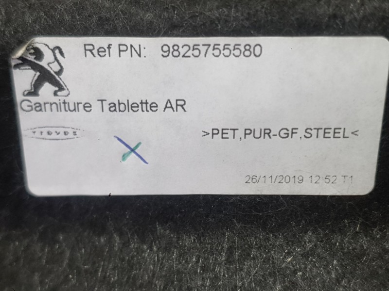 Recambio de bandeja trasera para peugeot 2008 ii (ud_, us_, uy_, uj_, ur_, uc_) 1.2 puretech 130 referencia OEM IAM   