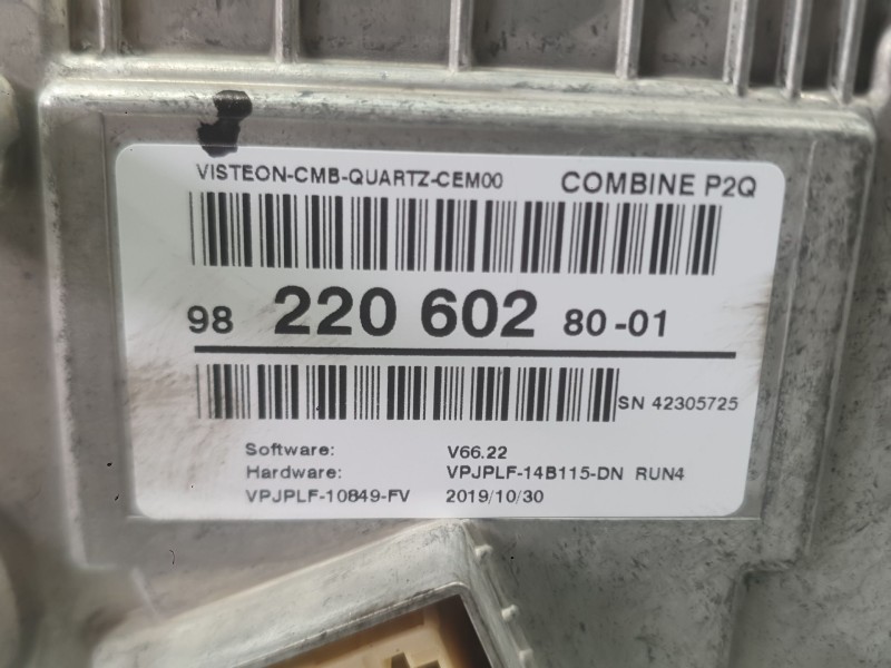Recambio de cuadro instrumentos para peugeot 2008 ii (ud_, us_, uy_, uj_, ur_, uc_) 1.2 puretech 130 referencia OEM IAM 98485804