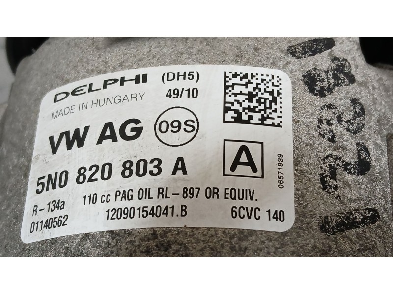 Recambio de compresor aire acondicionado para seat ibiza iv (6j5, 6p1) 1.6 tdi referencia OEM IAM 1K0820808F  
