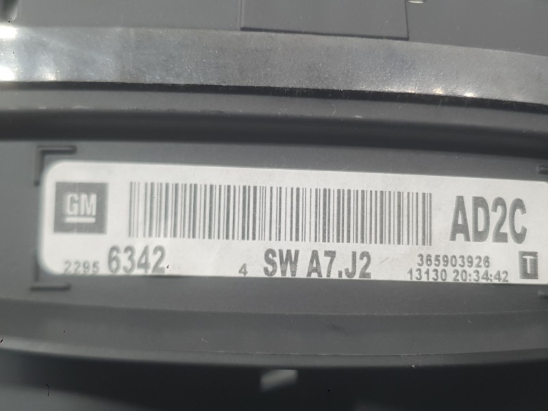 Recambio de cuadro instrumentos para opel insignia a (g09) 2.0 cdti (68) referencia OEM IAM 22956319  
