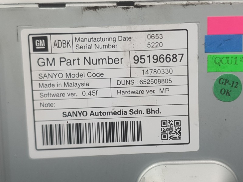 Recambio de sistema navegacion gps para opel insignia a (g09) 2.0 cdti (68) referencia OEM IAM   
