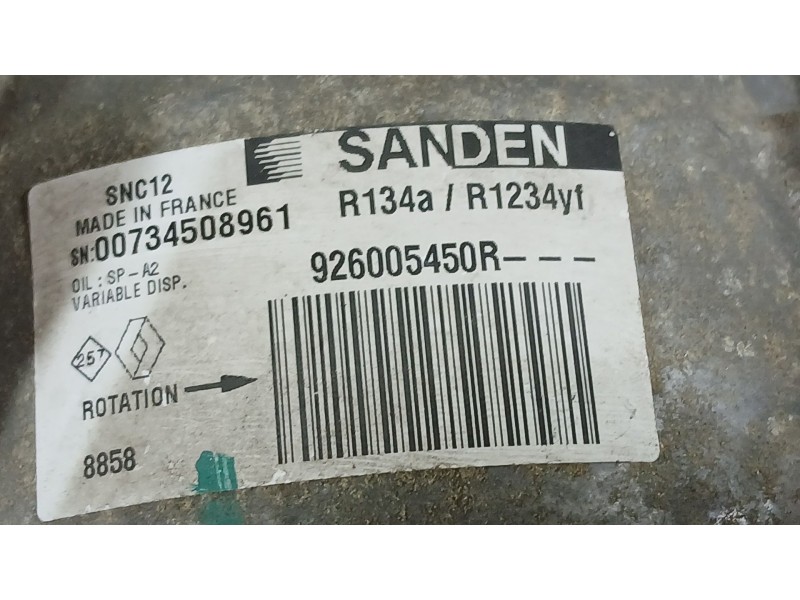 Recambio de compresor aire acondicionado para renault clio v (b7_) 1.0 tce 100 (b7mt) referencia OEM IAM 926008955R  