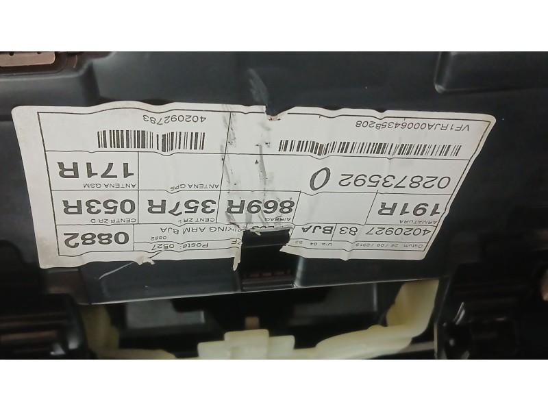 Recambio de kit airbag para renault clio v (b7_) 1.0 tce 100 (b7mt) referencia OEM IAM 985100834R C/SALPICADERO Y PRETENSORES 98