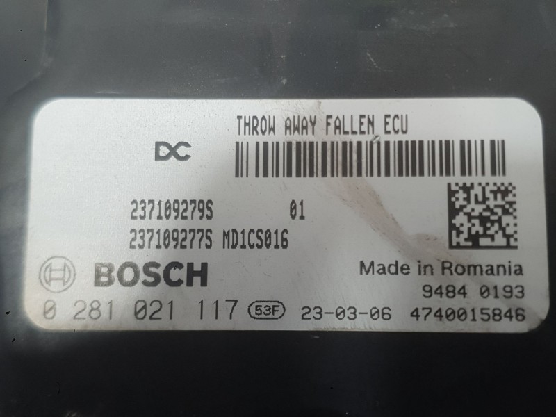 Recambio de centralita motor uce para renault express furgón/monospace 1.5 blue dci 75 (f6aa) referencia OEM IAM   