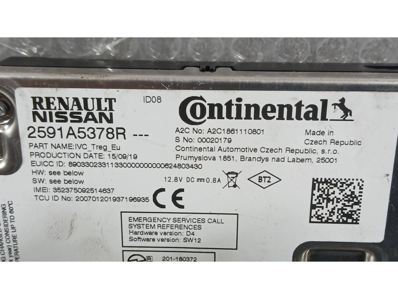 Recambio de modulo electronico para renault clio v (b7_) 1.0 tce 100 (b7mt) referencia OEM IAM   