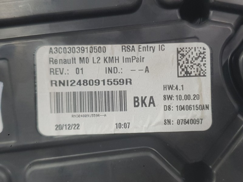 Recambio de cuadro instrumentos para renault express furgón/monospace 1.5 blue dci 75 (f6aa) referencia OEM IAM 248096218R  