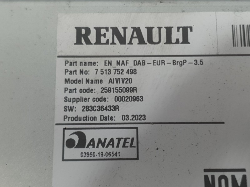 Recambio de sistema navegacion gps para renault express furgón/monospace 1.5 blue dci 75 (f6aa) referencia OEM IAM   