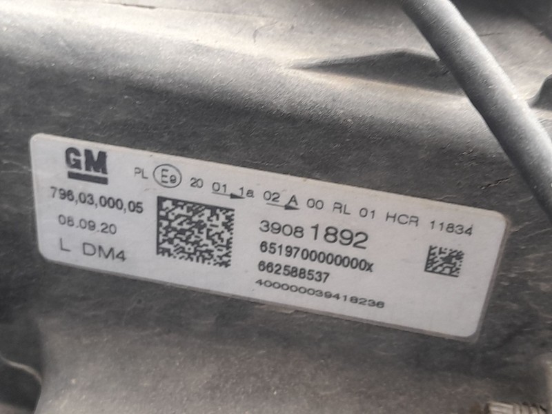 Recambio de faro izquierdo para opel astra k sports tourer (b16) 1.6 cdti (35) referencia OEM IAM 39081892 XENON 