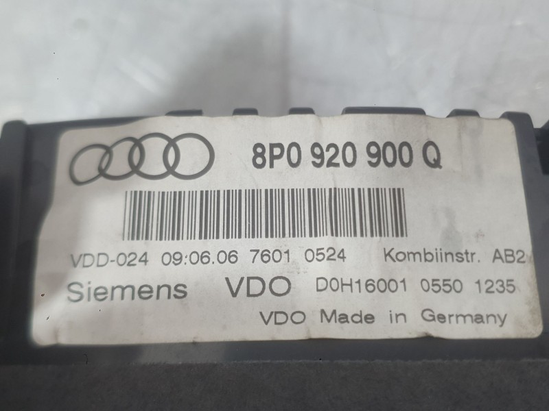 Recambio de cuadro instrumentos para audi a3 sportback (8pa) 1.6 fsi referencia OEM IAM 8P0920901E  